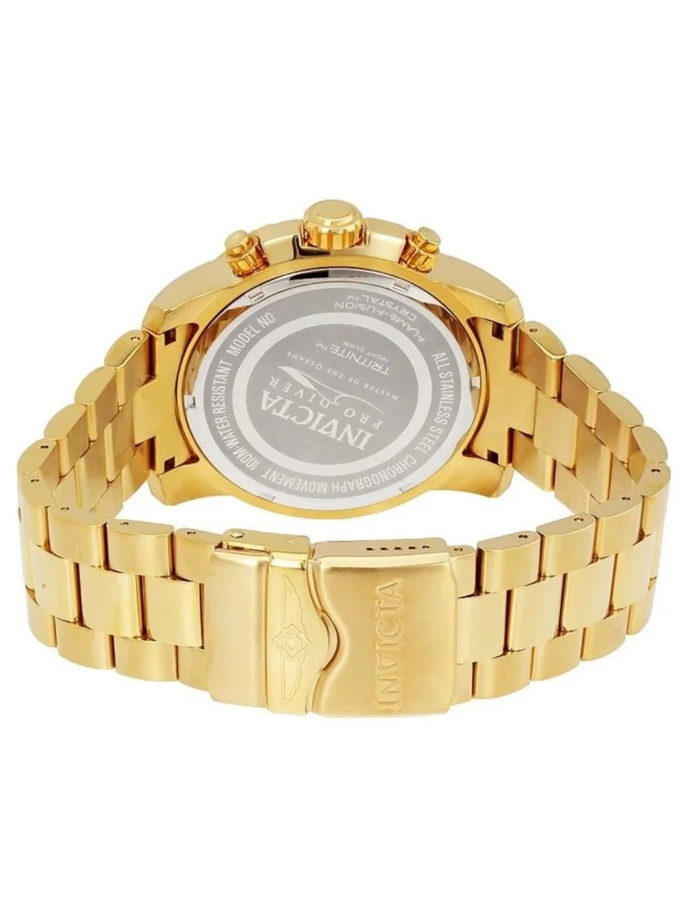 NWT Invicta Pro Diver Chronograph Gold Dial Men's Watch